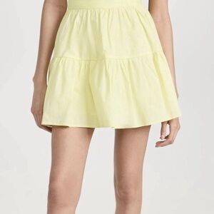 STAUD Sea Mini Skirt in Sunray Yellow Size 6